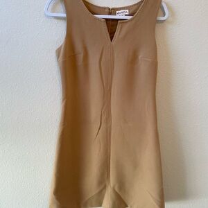 Merona Tan Sleeveless V-Notch Mini Dress